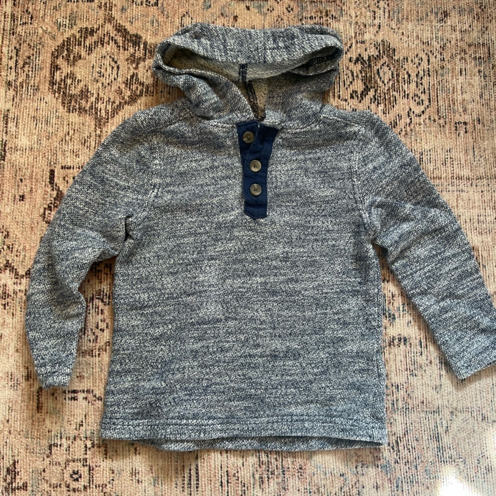 Old Navy Heathered Blue Kids Hoodie 3t